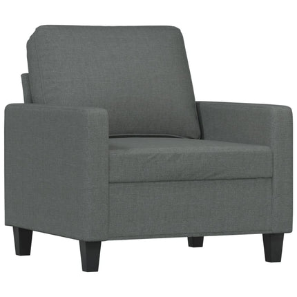 sofasæt 4 dele med hynder stof mørkegrå