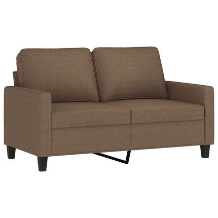 sofasæt 3 dele med hynder stof brun