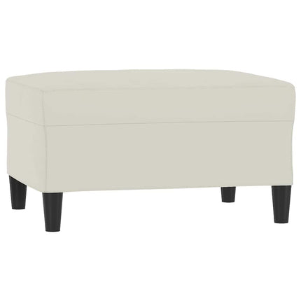 sofasæt 4 dele med hynder velour cremefarvet
