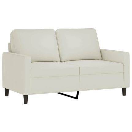 sofasæt 2 dele med hynder velour cremefarvet