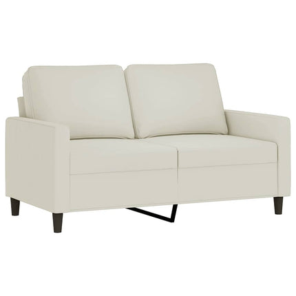 sofasæt 3 dele med hynder velour cremefarvet