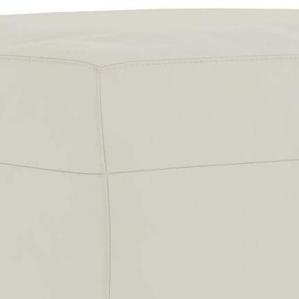 sofasæt 3 dele med hynder velour cremefarvet