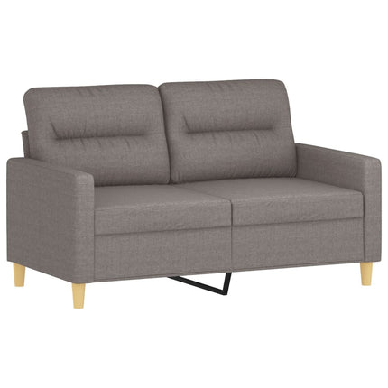 sofasæt 3 dele med puder stof gråbrun