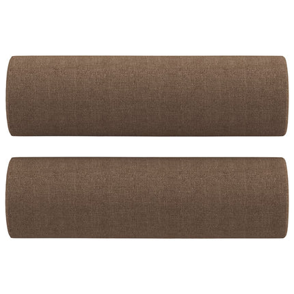 sofasæt 4 dele med puder stof brun
