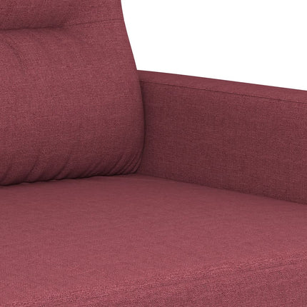 sofasæt 4 dele med puder stof vinrød