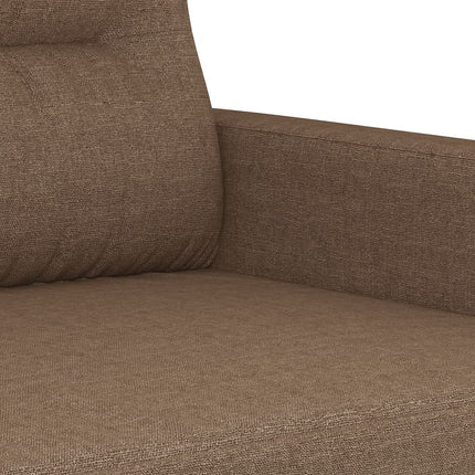 sofasæt 2 dele med puder stof brun