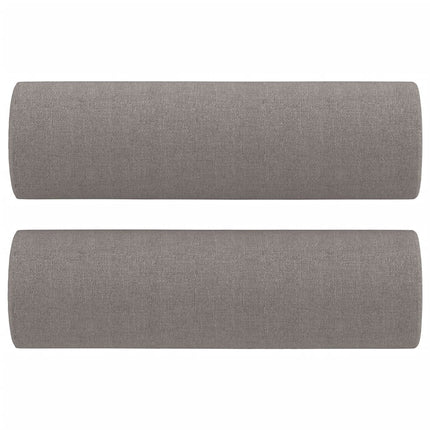 sofasæt 2 dele med puder stof gråbrun