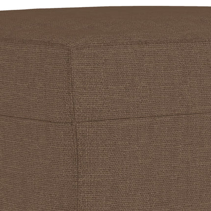 sofasæt 3 dele med puder stof brun