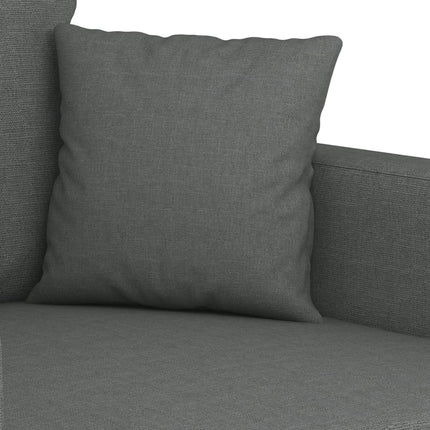 sofasæt 4 dele med puder stof mørkegrå