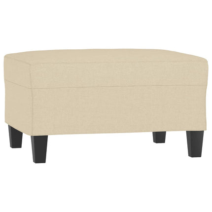 sofasæt 4 dele med puder stof cremefarvet