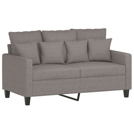 sofasæt 4 dele med puder stof gråbrun