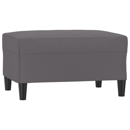 sofasæt 4 dele med hynder kunstlæder grå