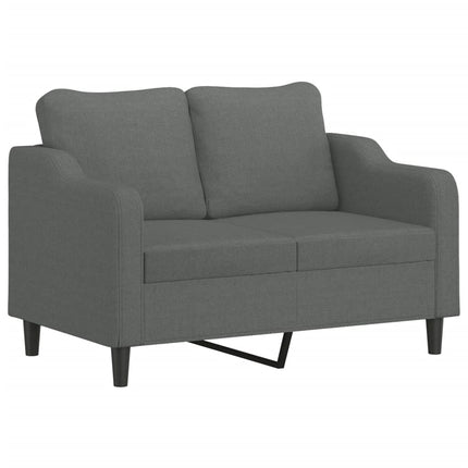 sofasæt 4 dele med hynder stof mørkegrå