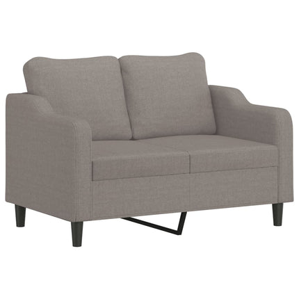 sofasæt 3 dele med puder stof gråbrun