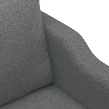 sofasæt 4 dele med puder stof mørkegrå