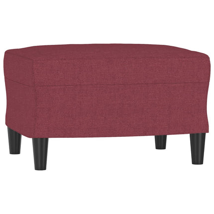 sofasæt 4 dele med puder stof vinrød