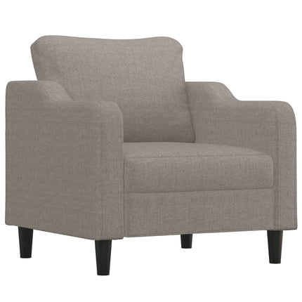 sofasæt 4 dele med puder stof gråbrun