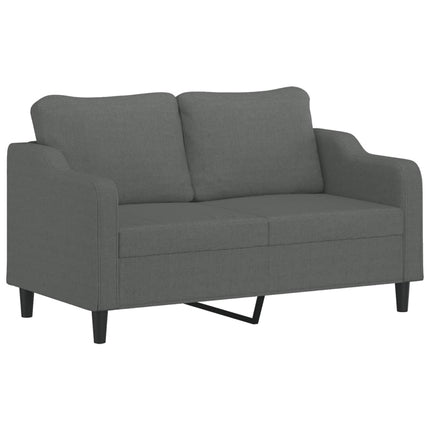 sofasæt 3 dele med hynder stof mørkegrå