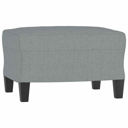 sofasæt 3 dele med puder stof lysegrå