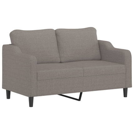 sofasæt 3 dele med puder stof gråbrun