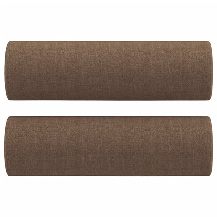 sofasæt 2 dele med puder stof brun
