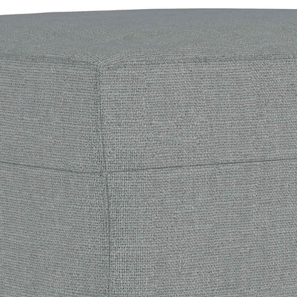 sofasæt 3 dele med puder stof lysegrå