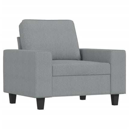 sofasæt 4 dele stof lysegrå