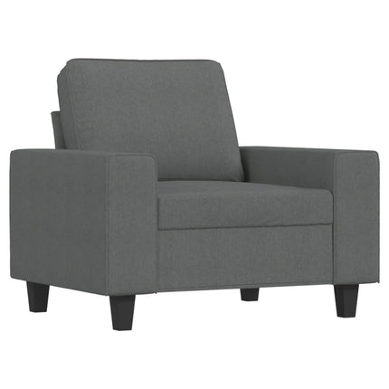 sofasæt 4 dele stof mørkegrå