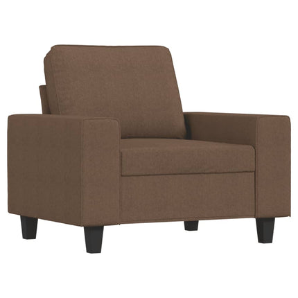 sofasæt 4 dele stof brun