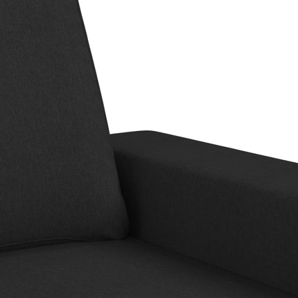 sofasæt 4 dele stof sort
