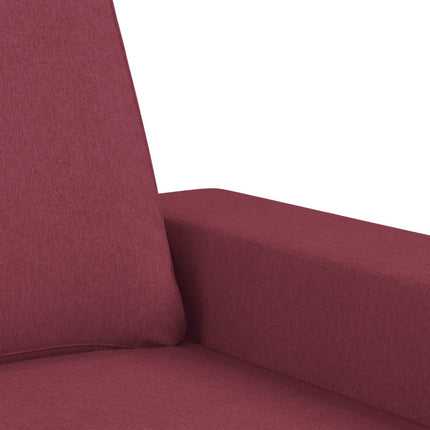 sofasæt 4 dele stof vinrød
