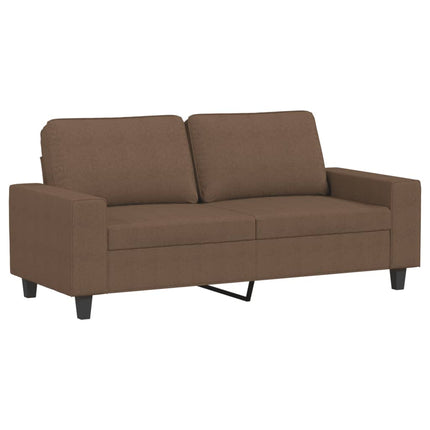 sofasæt 3 dele stof brun