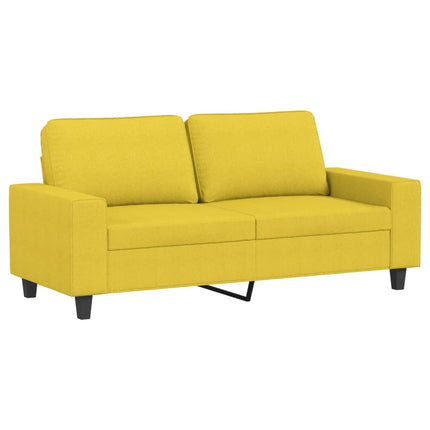 sofasæt 3 dele stof lysegul