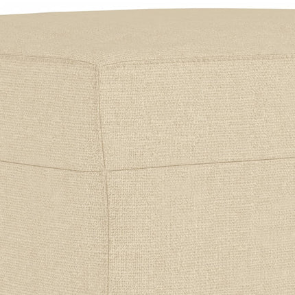 sofasæt 3 dele stof cremefarvet