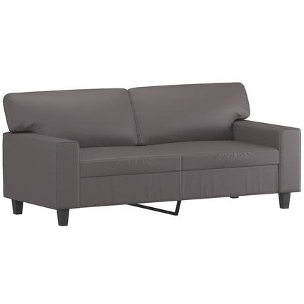 sofasæt 3 dele kunstlæder grå