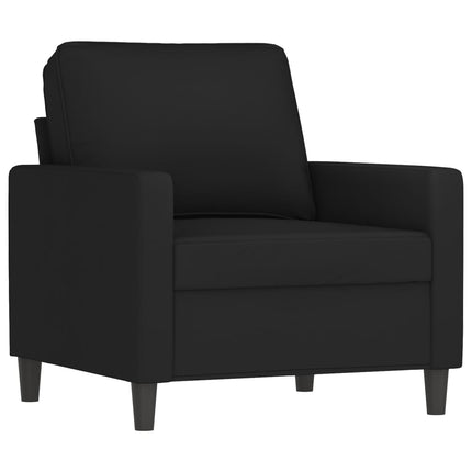 sofasæt 4 dele velour sort