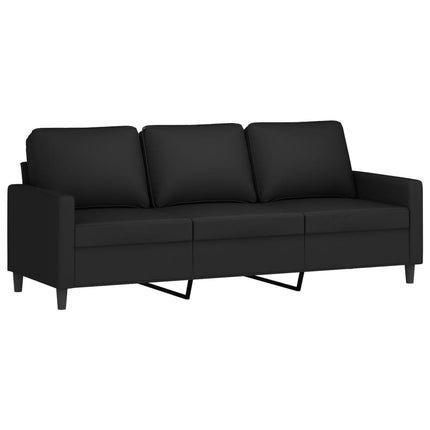 sofasæt 4 dele velour sort