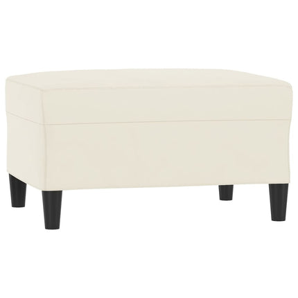 sofasæt 4 dele velour cremefarvet