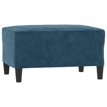 sofasæt 4 dele velour blå