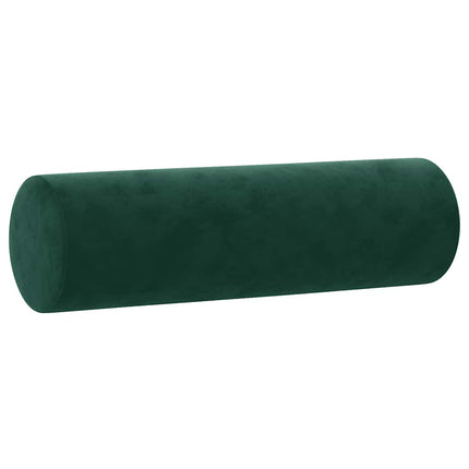 sofasæt 3 dele med puder velour mørkegrøn