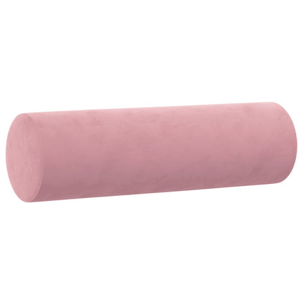 sofasæt 4 dele med puder velour lyserød