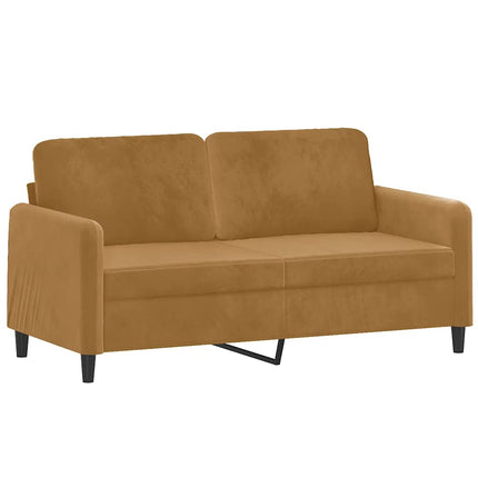 sofasæt 2 dele velour brun