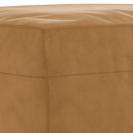 sofasæt 3 dele med puder velour brun