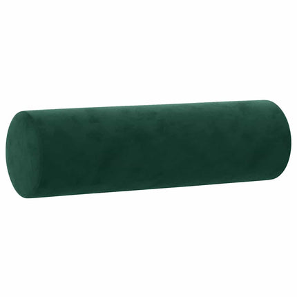 sofasæt 2 dele med puder velour mørkegrøn