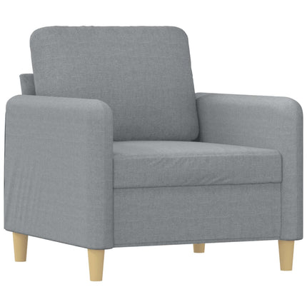 sofasæt 4 dele med hynder stof lysegrå