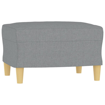 sofasæt 4 dele med puder stof lysegrå