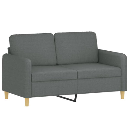 sofasæt 4 dele med puder stof mørkegrå