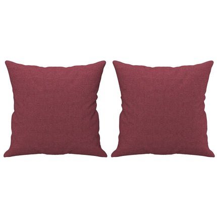 sofasæt 4 dele med puder stof vinrød