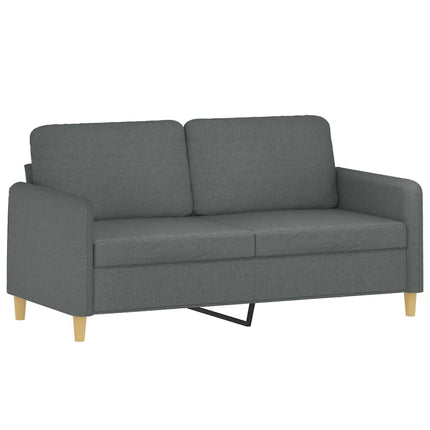 sofasæt 3 dele med hynder stof mørkegrå