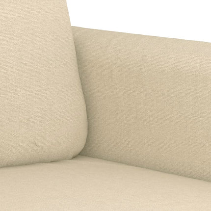 sofasæt 3 dele med hynder stof cremefarvet